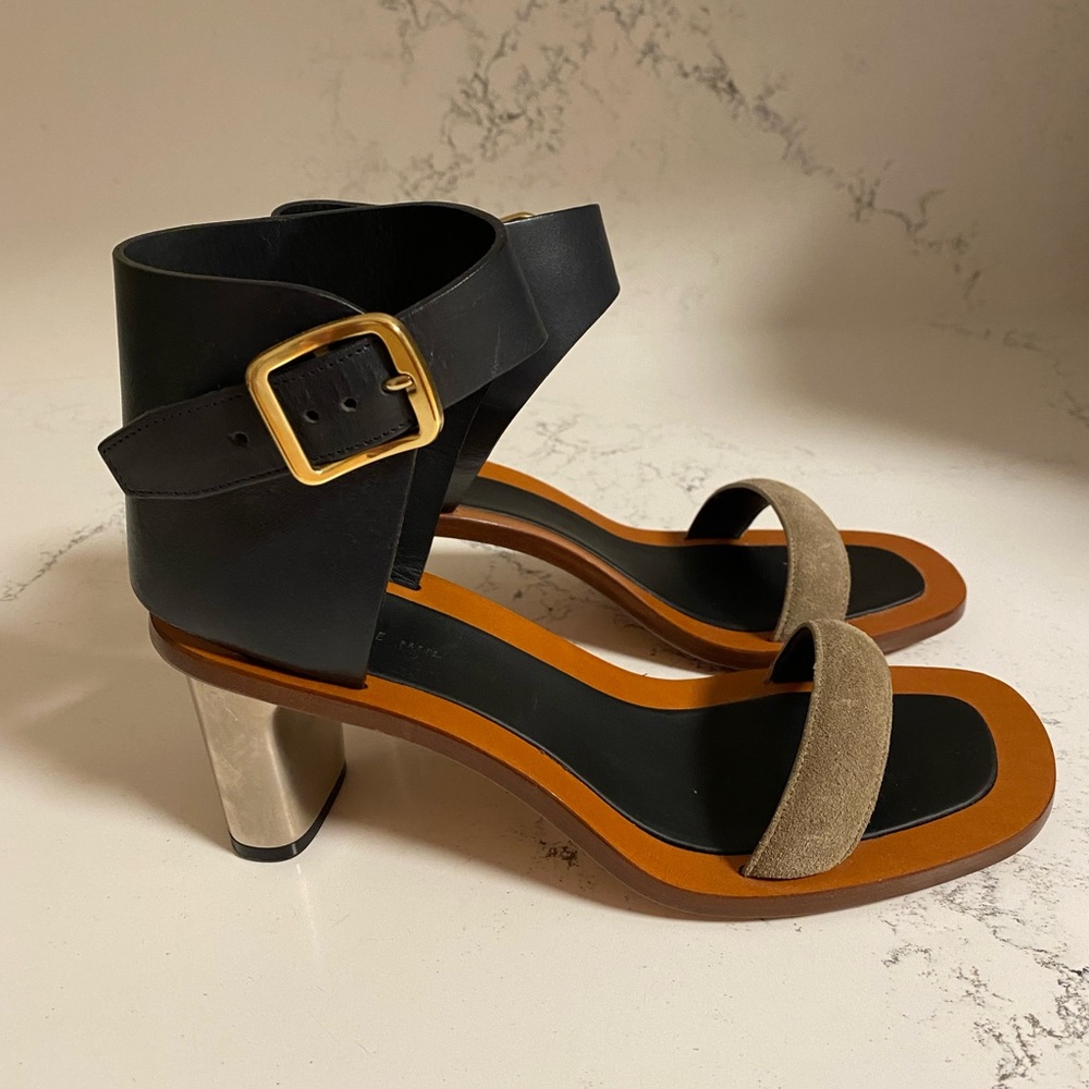 Celine BAM BAM Leather and Suede Sandals -never worn once!
